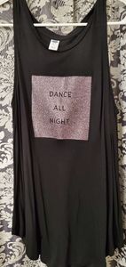 Casual Sleeveless black top